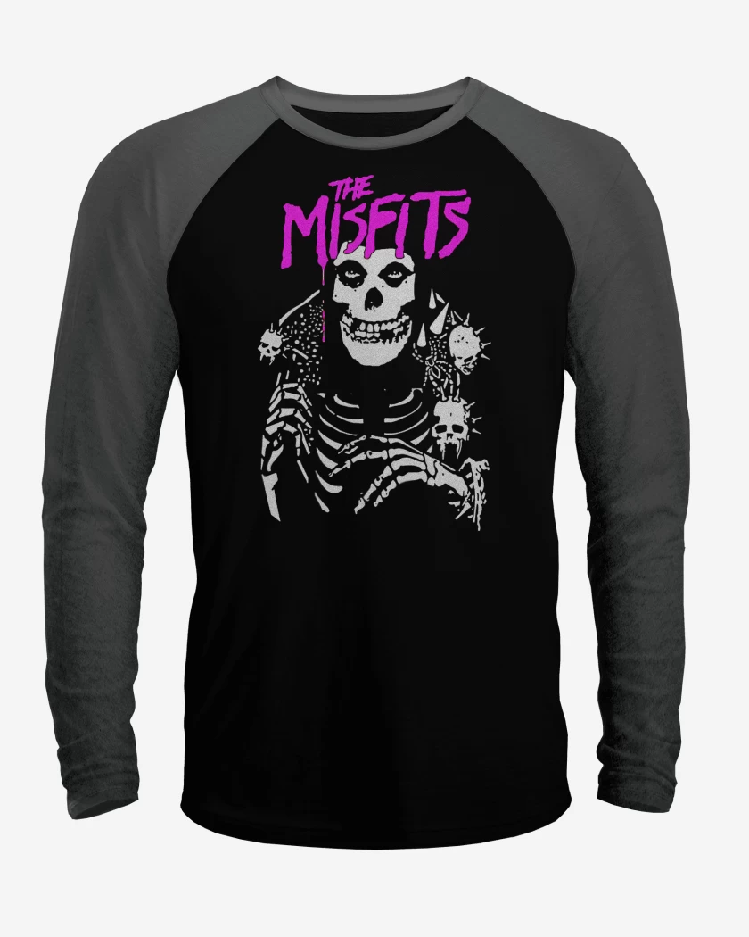 Polera Raglan Misfits Crimson Punk
