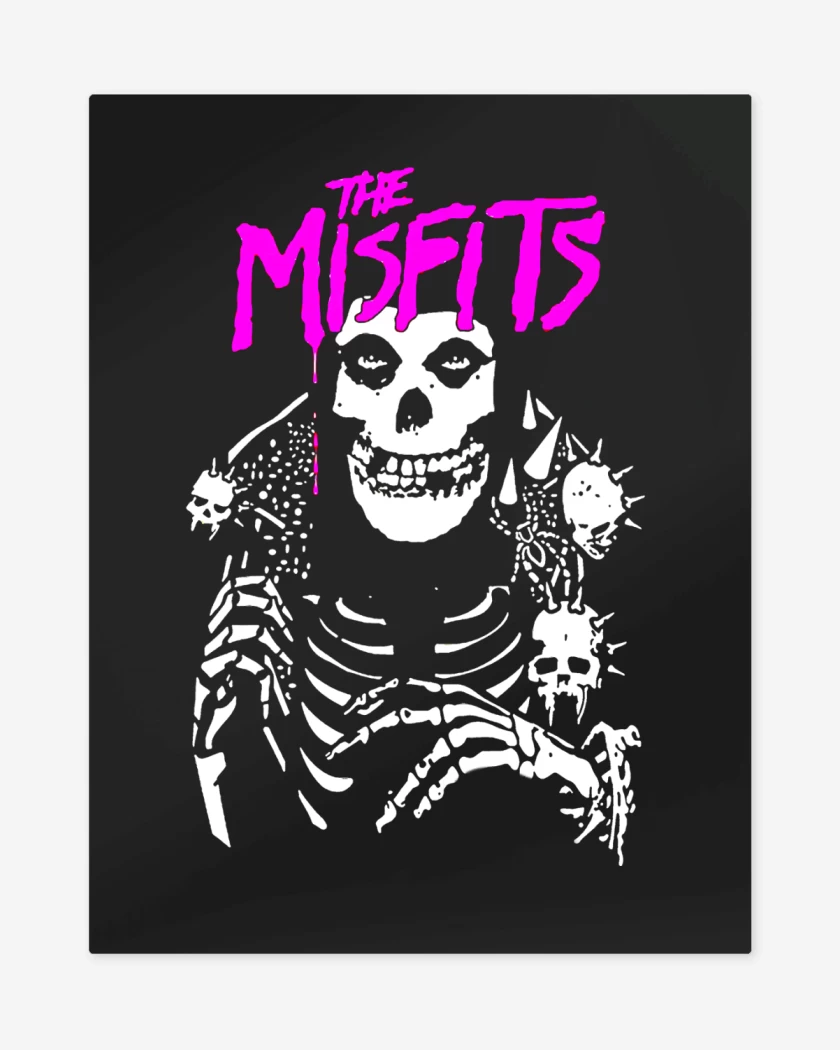 Print metalico Negro de Misfits Crimson Punk