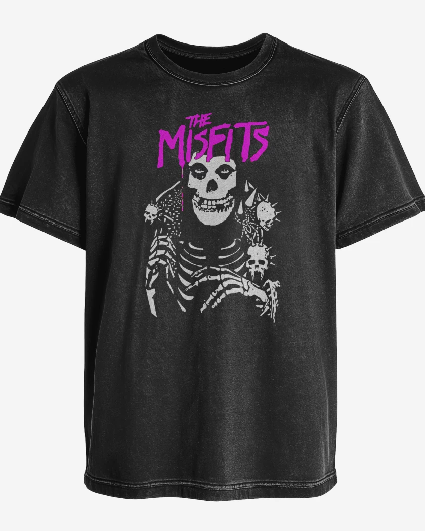 Polera desgastada Misfits Crimson Punk