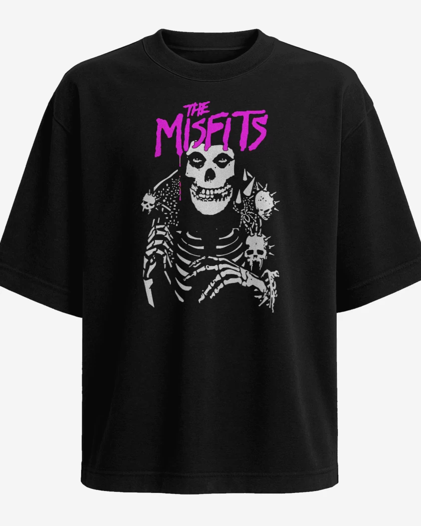 Polera Oversize Misfits Crimson Punk