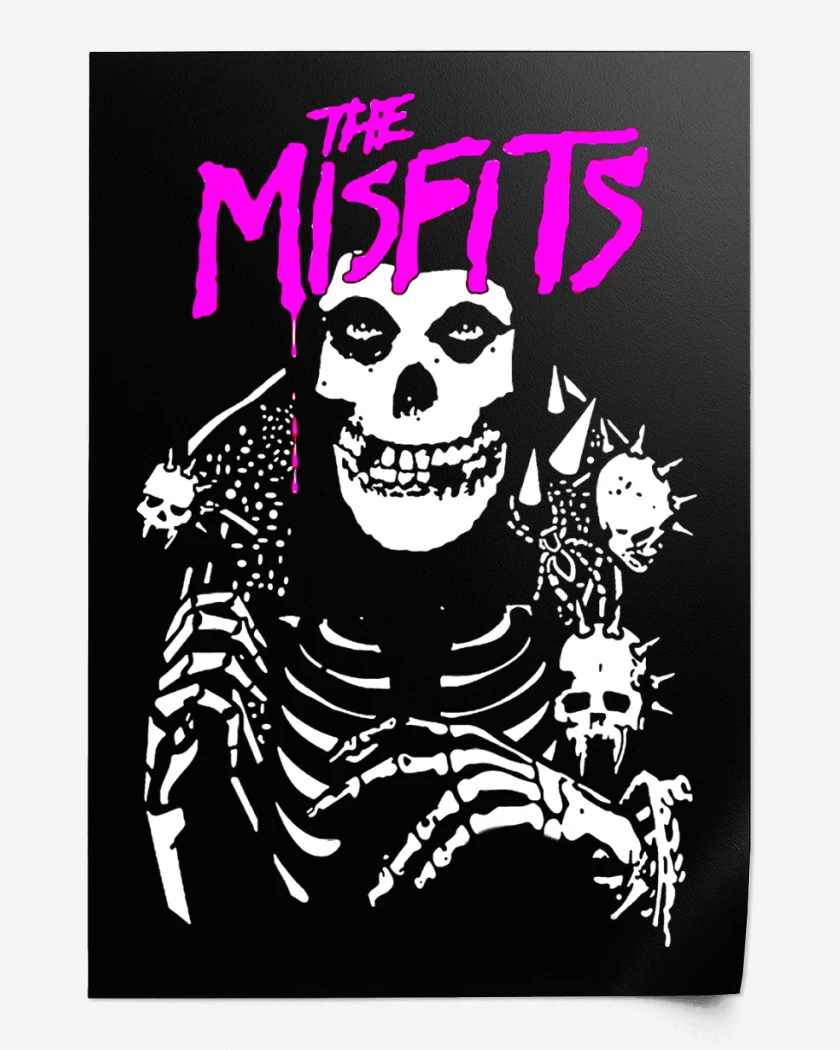Print Misfits Crimson Punk