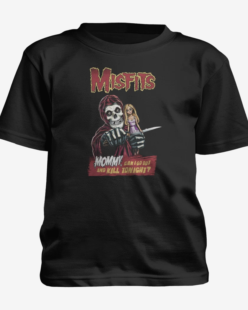Polera de niño Negro de Misfits Doll