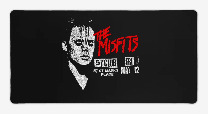 Mouse pad Gamer Negro de Misfits Jerry Only