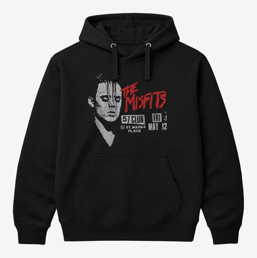 Polerón Canguro Negro de Misfits Jerry Only