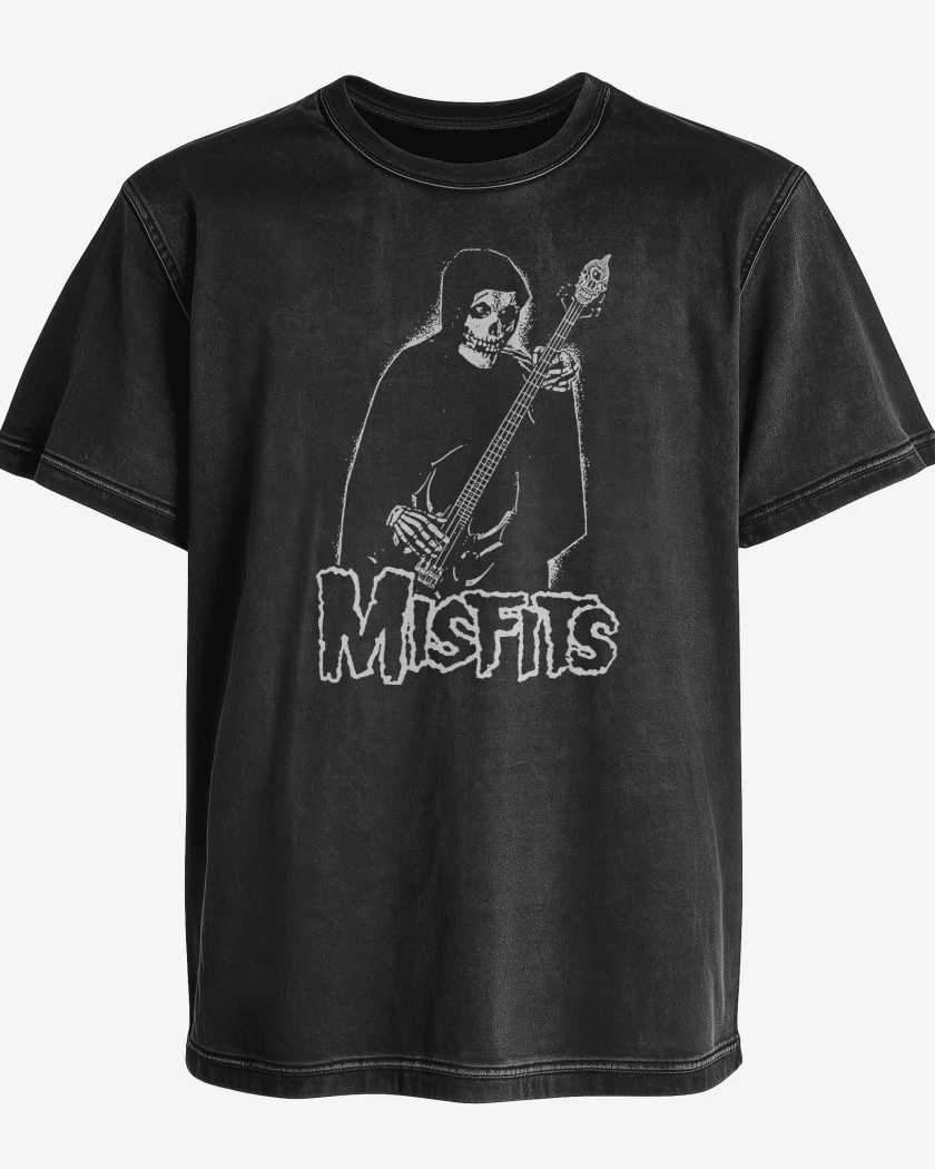 Polera desgastada Misfits Crimson Bajista