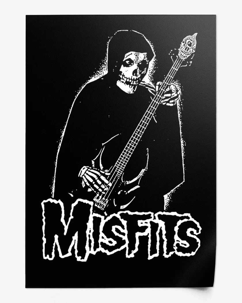 Print Misfits Crimson Bajista