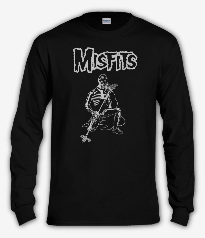 Polera manga larga Negro de Misfits Live