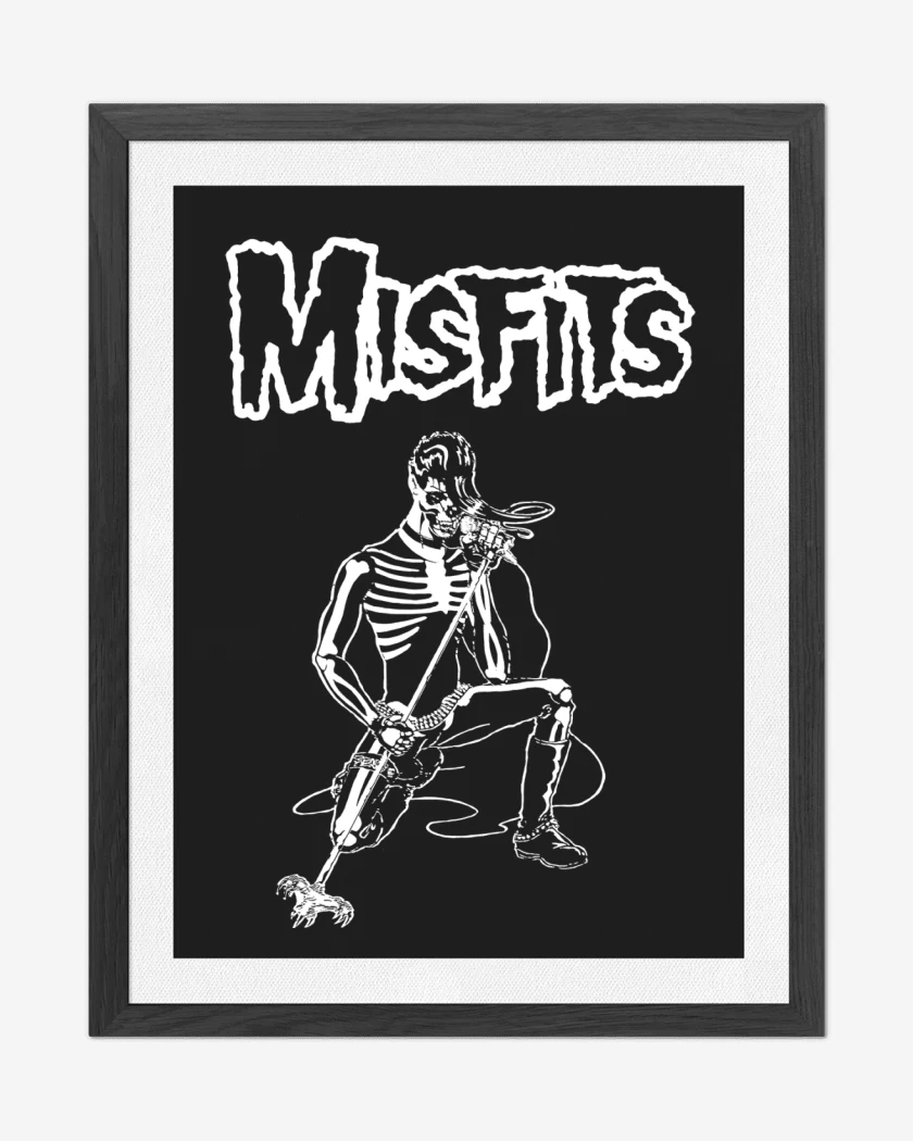 Cuadro decorativo Negro de Misfits Live
