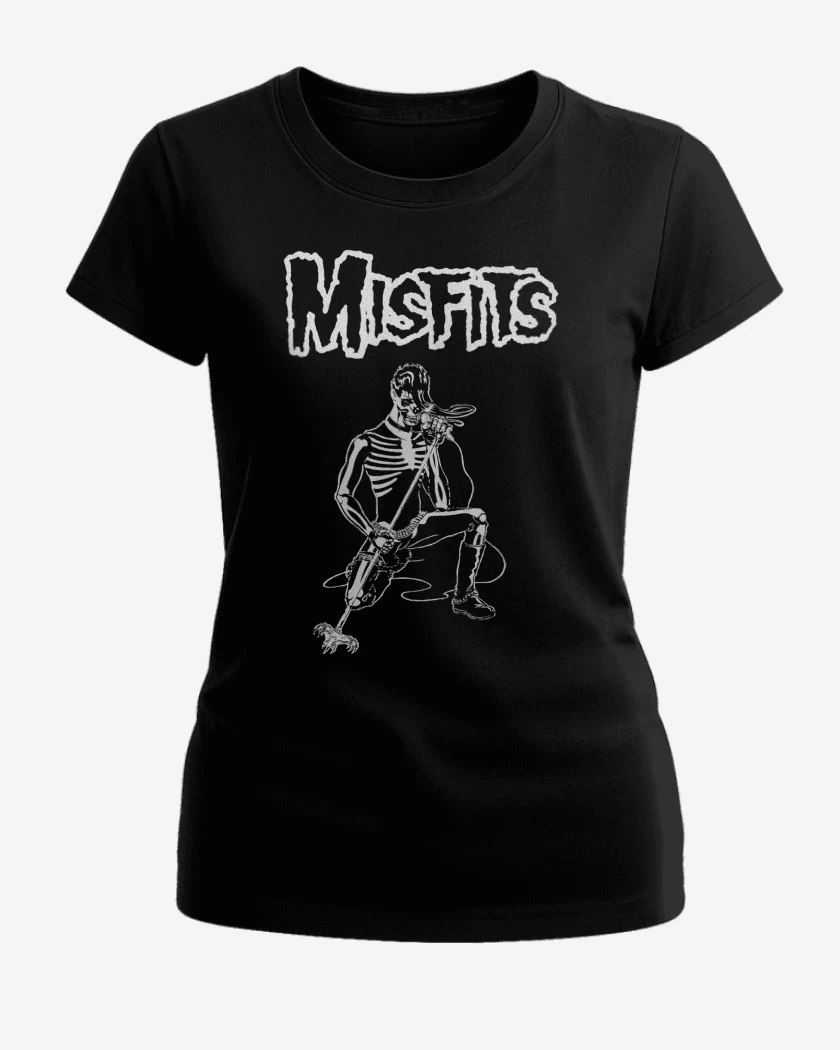 Polera de Mujer Negro de Misfits Live