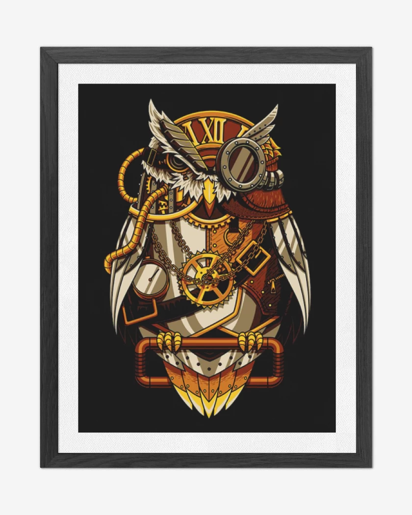 Cuadro decorativo Negro de Buho