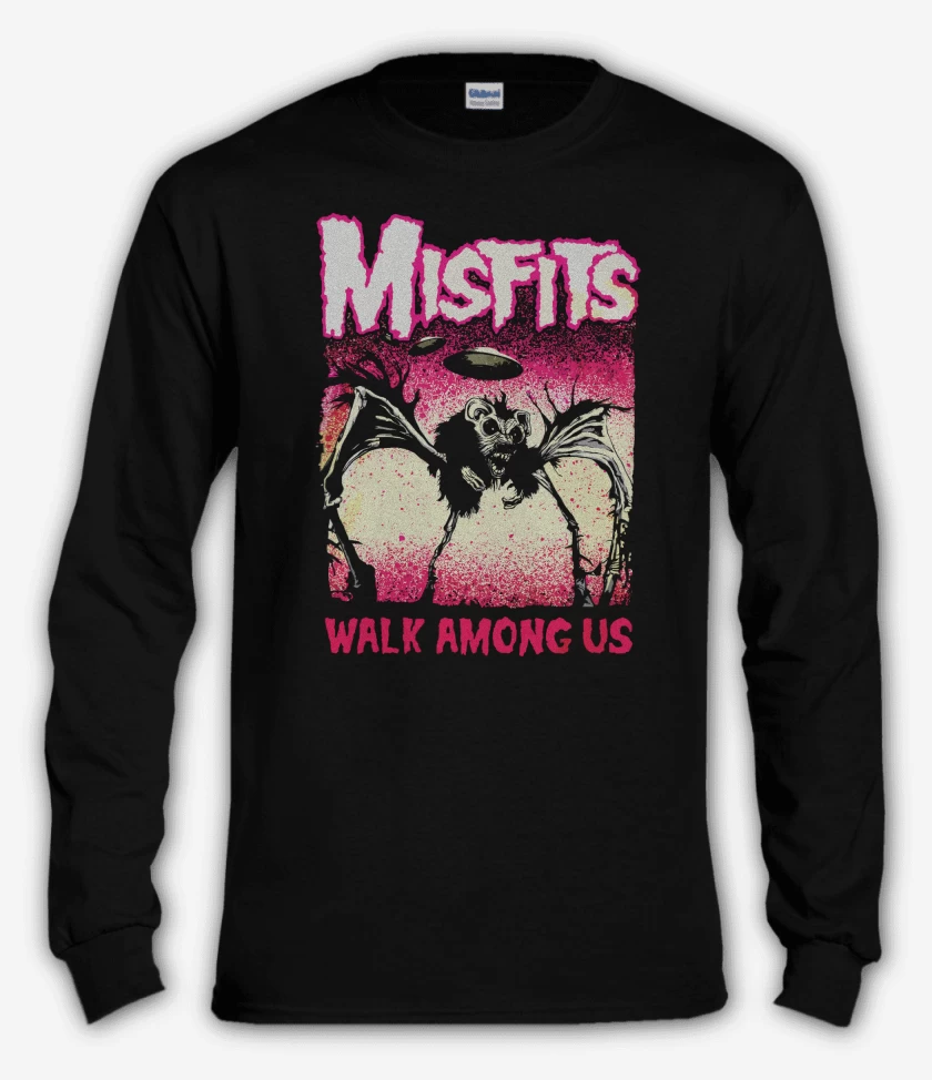 Polera manga larga Negro de Misfits Walk Among Us