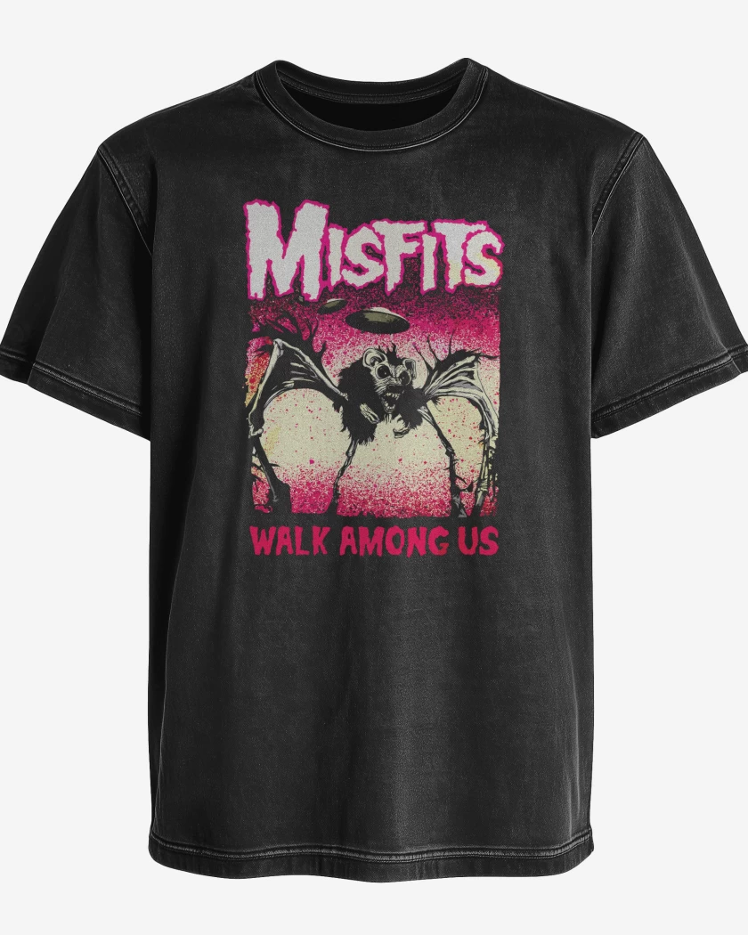 Polera desgastada Misfits Walk Among Us