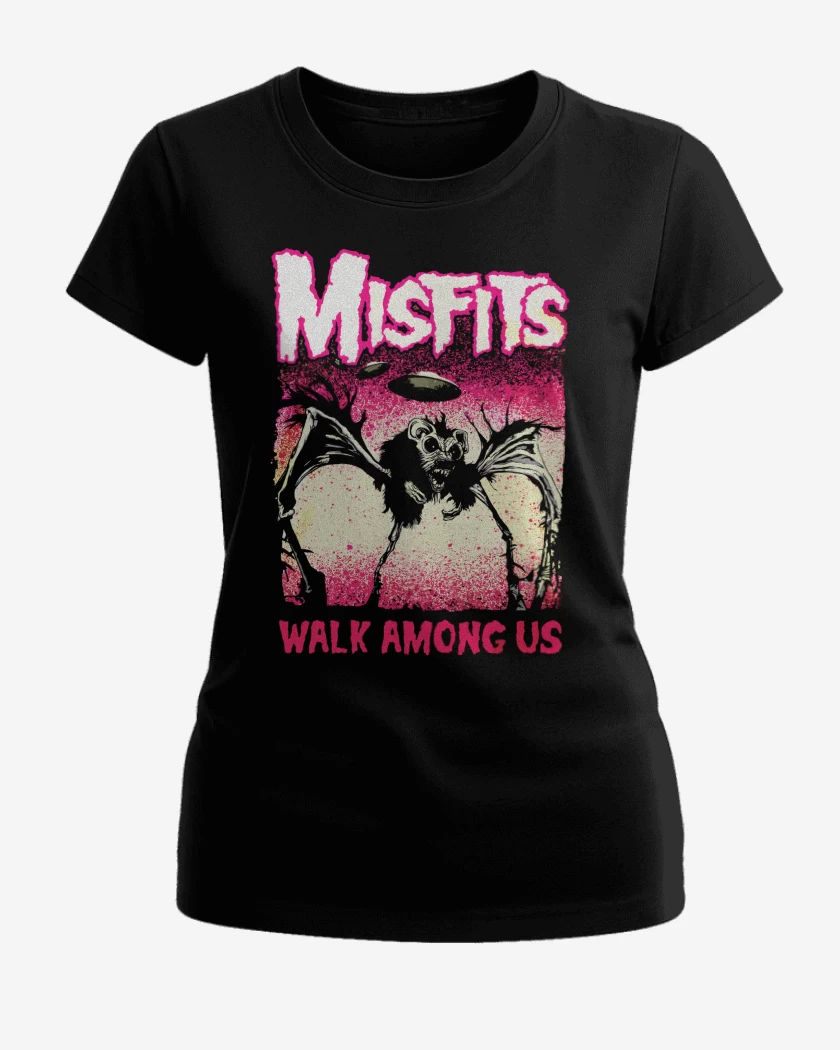 Polera de Mujer Negro de Misfits Walk Among Us
