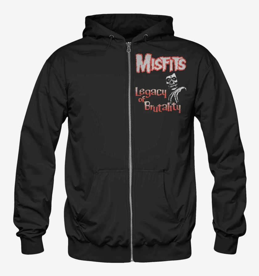 Poleron Canguro con cierre Misfits Legacy of Brutality