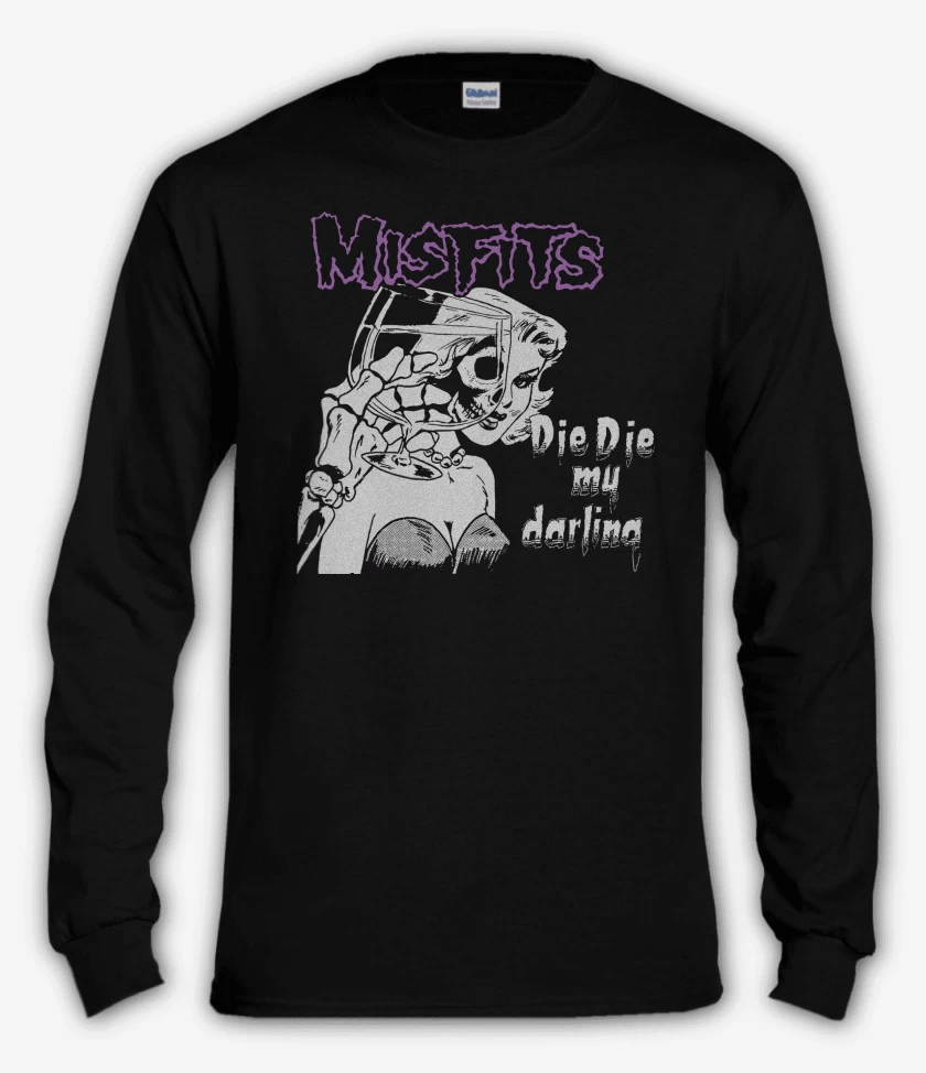 Polera manga larga Misfits Die Die My Darling