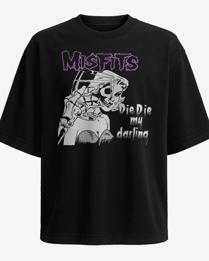 Polera Oversize Misfits Die Die My Darling