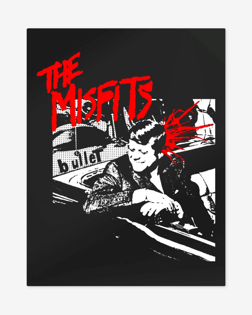 Print metalico Negro de Misfits Bullet