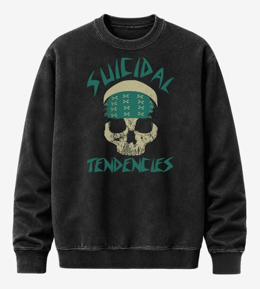 Poleron Polo Acid Wash Negro de Suicidal Tendencies 2