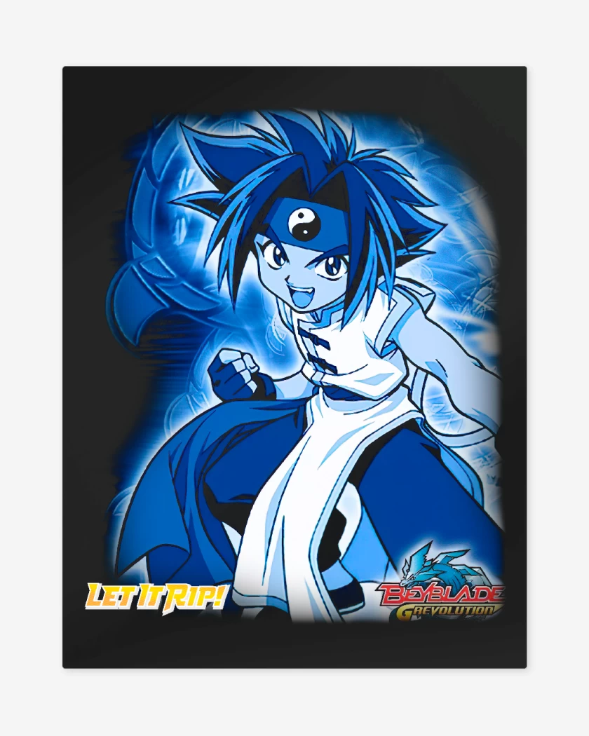 Print metalico Negro de Ray Kon Beyblade