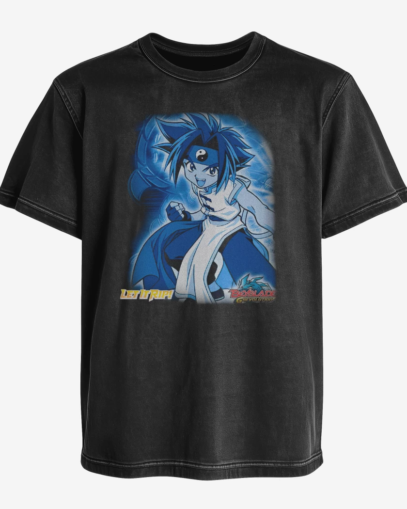 Polera desgastada Ray Kon Beyblade