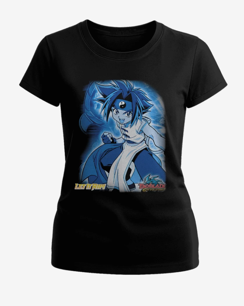 Polera de Mujer Negro de Ray Kon Beyblade