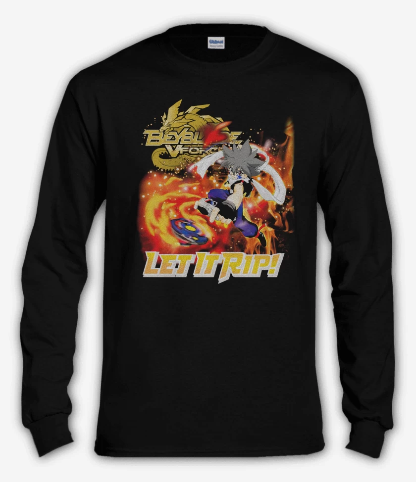 Polera manga larga Negro de Kai Beyblade