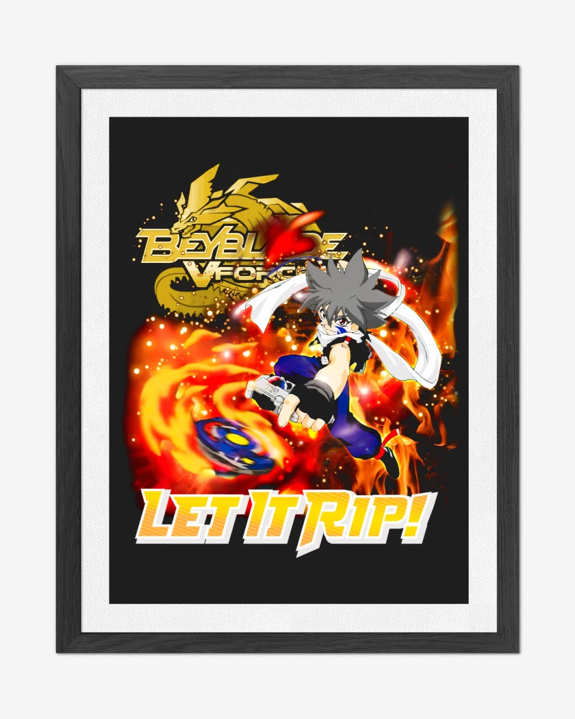 Cuadro decorativo Negro de Kai Beyblade