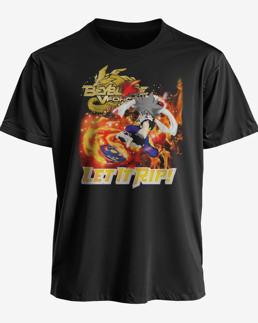 Polera premium Negro de Kai Beyblade