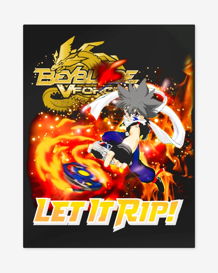 Print metalico Negro de Kai Beyblade