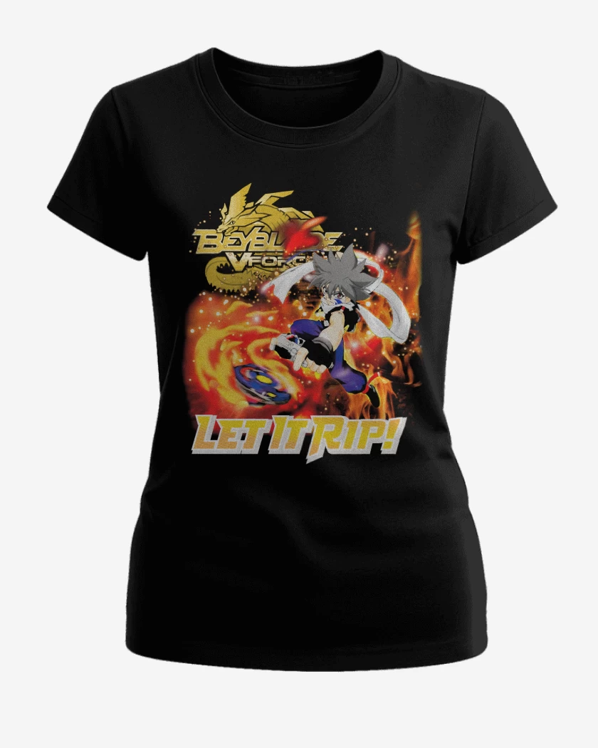 Polera de Mujer Negro de Kai Beyblade