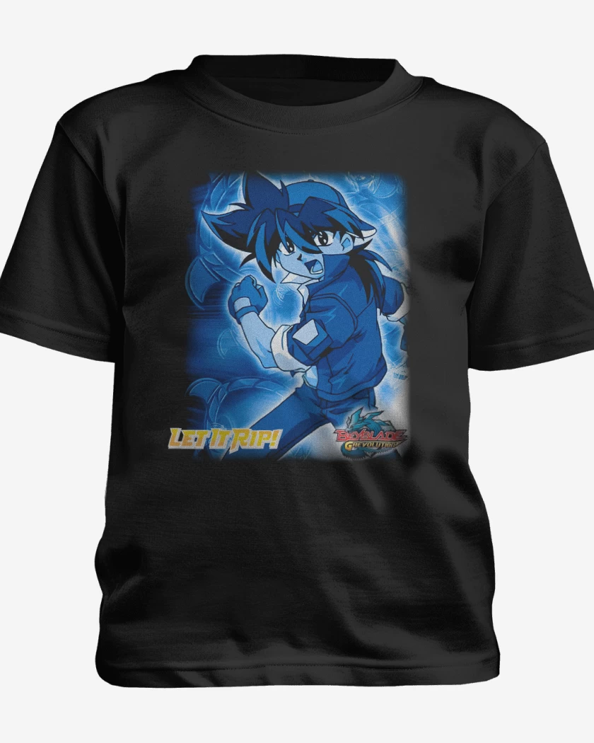 Polera de niño Negro de Tyson Beyblade