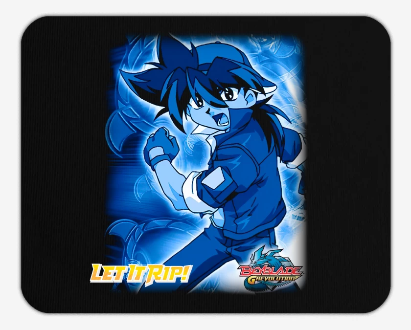 Mousepad Negro de Tyson Beyblade