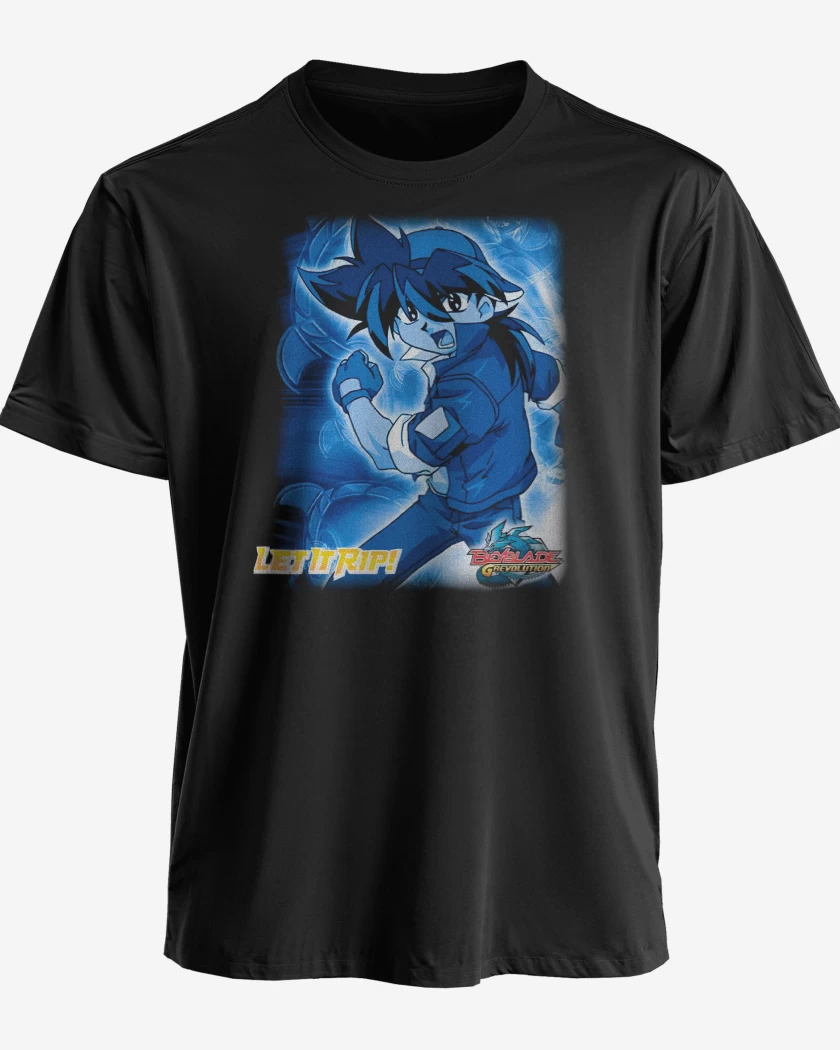 Polera premium Negro de Tyson Beyblade