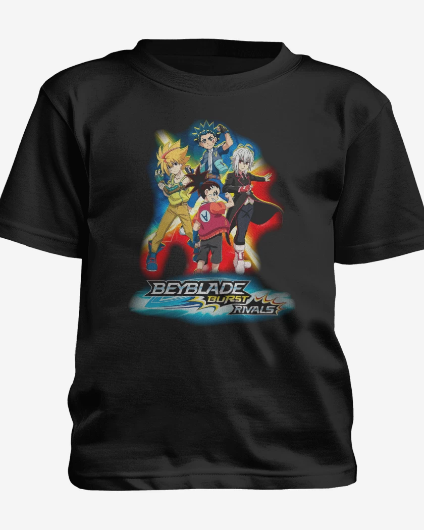 Polera de niño Negro de Beyblade Burst Rivals