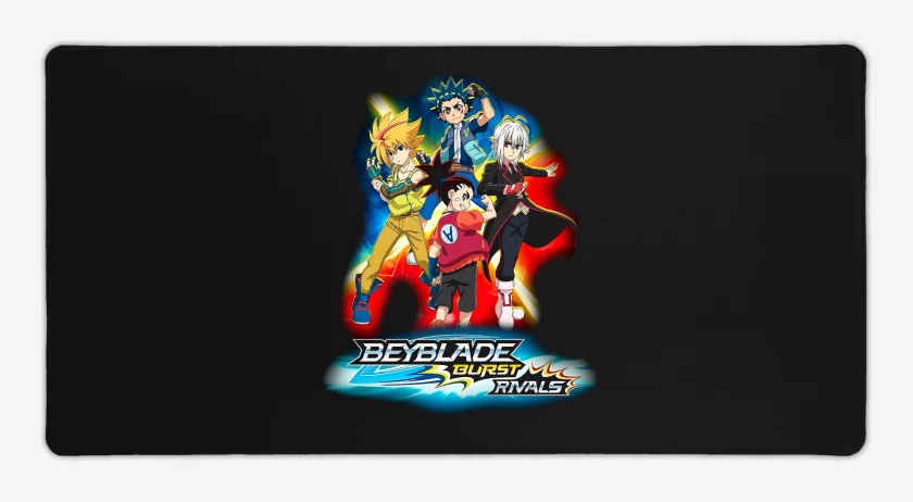 Mouse pad Gamer Negro de Beyblade Burst Rivals