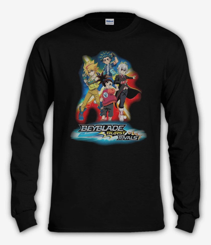 Polera manga larga Negro de Beyblade Burst Rivals