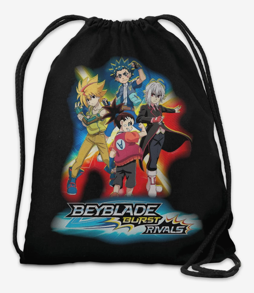 Mochila Negro de Beyblade Burst Rivals
