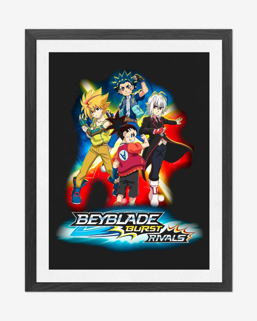 Cuadro decorativo Negro de Beyblade Burst Rivals