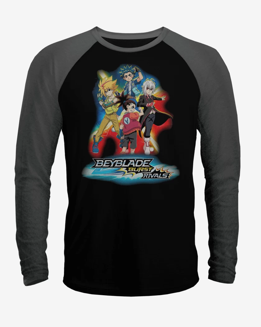 Polera Raglan Beyblade Burst Rivals