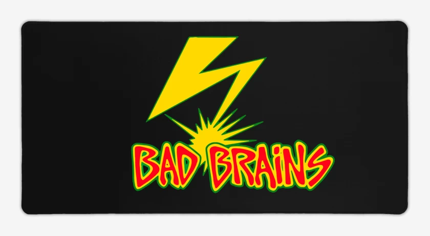 Mouse pad Gamer Negro de Bad Brains Logo