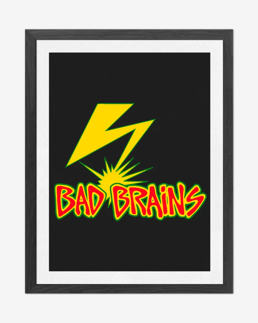 Cuadro decorativo Negro de Bad Brains Logo