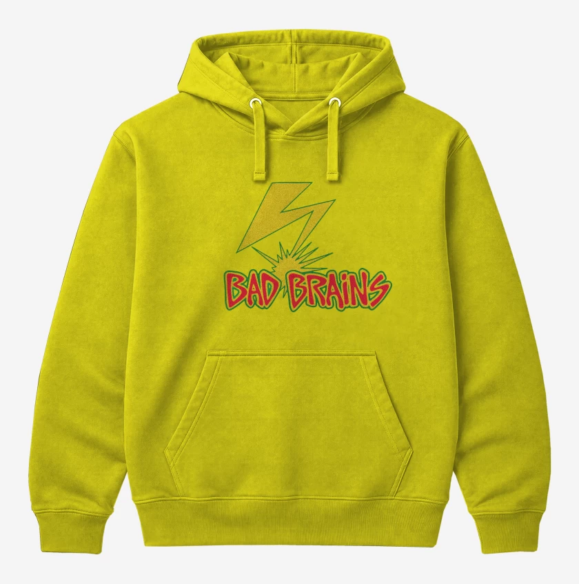 Polerón Canguro Amarillo de Bad Brains Logo