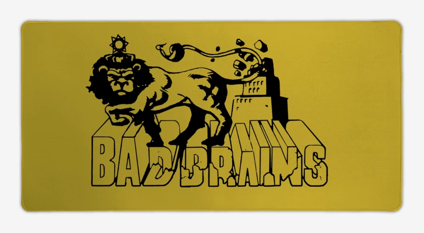 Mouse pad Gamer Amarillo de Bad Brains Leon Logo