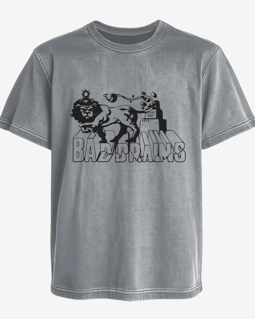 Polera desgastada Bad Brains Leon Logo