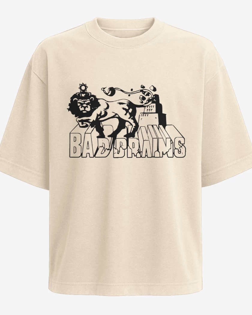 Polera Oversize Bad Brains Leon Logo