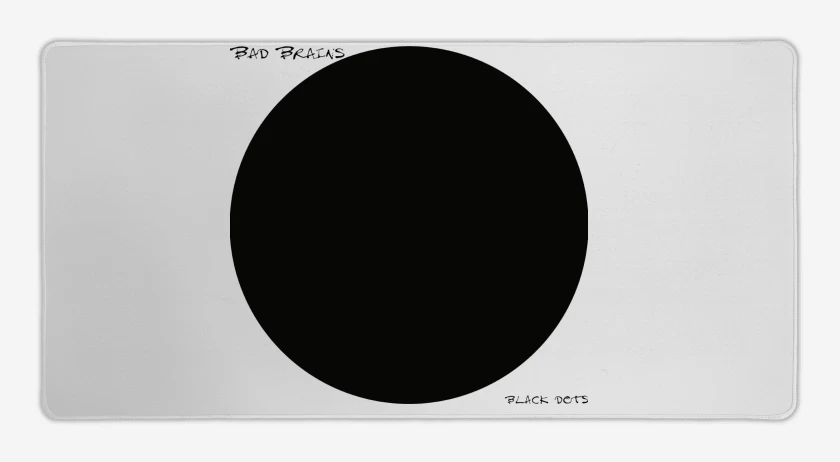 Mouse pad Gamer Blanco de Bad Brains Black Dots