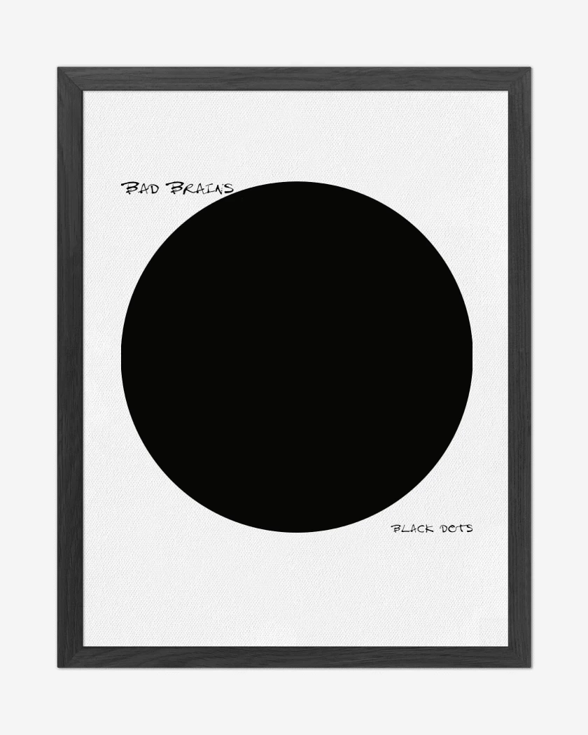 Cuadro decorativo Blanco de Bad Brains Black Dots