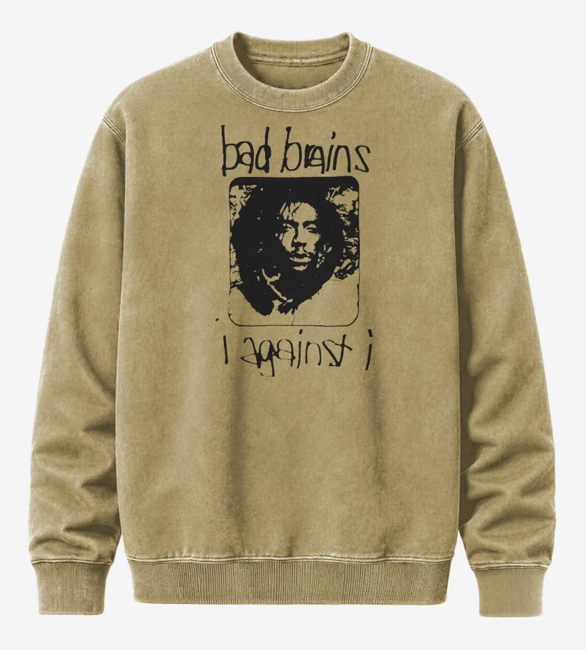 Poleron Polo Acid Wash Beige de Bad Brains I Agains I
