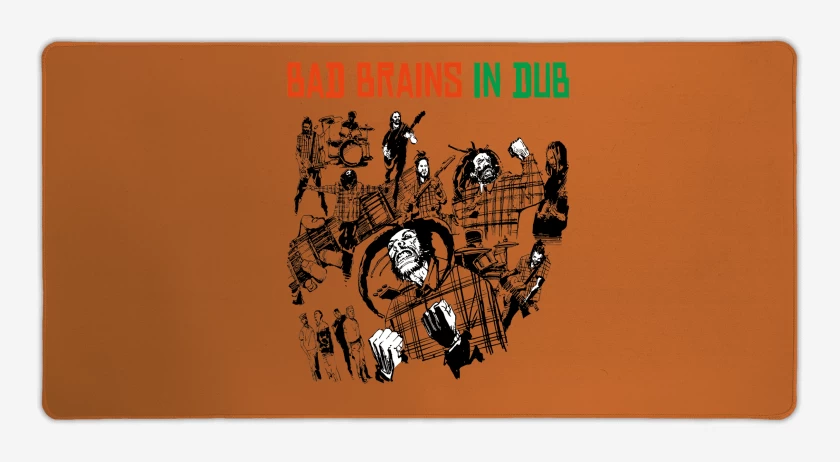 Mouse pad Gamer Naranjo de Bad Brains In Dub
