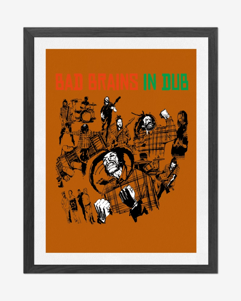Cuadro decorativo Naranjo de Bad Brains In Dub